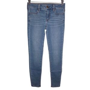 American Eagle Super Stretch X Jeggings Denim Jeans Size 0